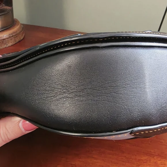 Coach 38482 1941 Saddle 23 Crossbody Patchwork Black Suede Leather Bag - Picture 6 of 16